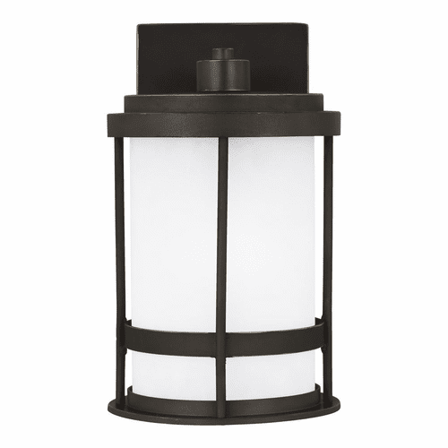 Sea Gull Wilburn Small 1-LT Outdoor Wall Lantern - Bronze - 8590901DEN3-71
