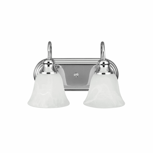 Sea Gull Windgate 2-LT Wall/Bath Light - Chrome - 44940-05