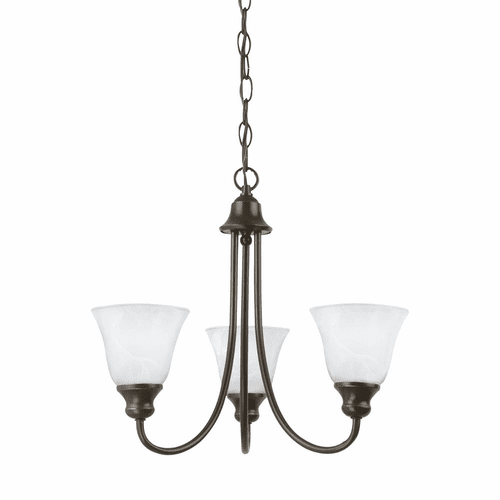 Sea Gull Windgate 3-LT Chandelier - Heirloom Bronze - 35939-782