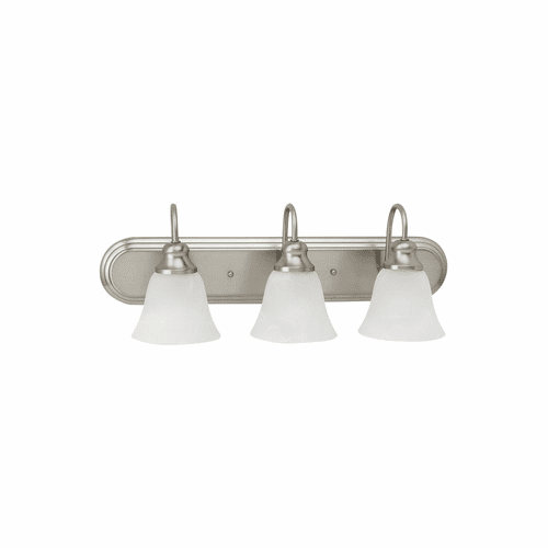 Sea Gull Windgate 3-LT Wall/Bath Light - Brushed Nickel - 44941EN3-962