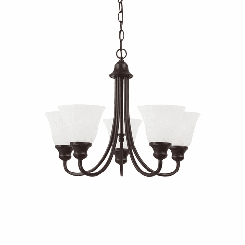 Sea Gull Windgate 5-LT Chandelier - Heirloom Bronze - 35940-782
