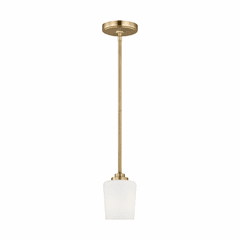 Sea Gull Windom 1-LT Mini-Pendant - Satin Brass - 6102801-848
