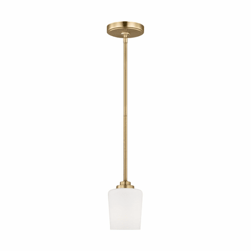 Sea Gull Windom 1-LT Mini-Pendant - Satin Brass - 6102801-848
