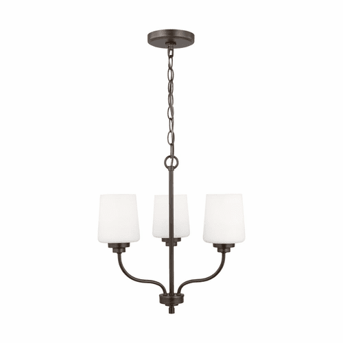 Sea Gull Windom 3-LT Chandelier - Bronze - 3102803-710