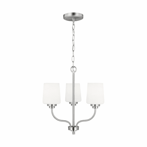Sea Gull Windom 3-LT Chandelier - Brushed Nickel - 3102803-962