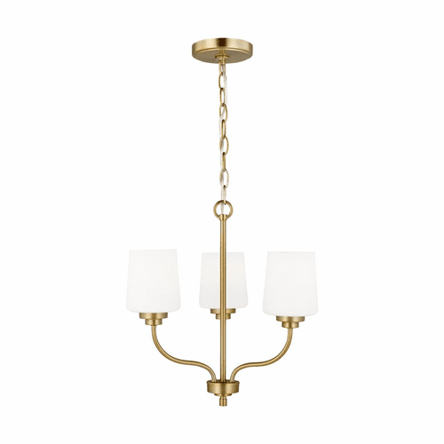 Sea Gull Windom 3-LT Chandelier - Satin Brass - 3102803-848
