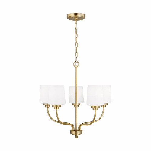 Sea Gull Windom 5-LT Chandelier - Satin Brass - 3102805-848