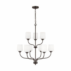 Sea Gull Windom 9-LT Chandelier - Bronze - 3102809-710