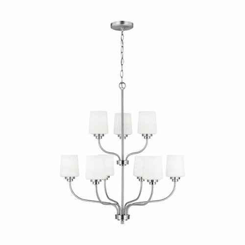Sea Gull Windom 9-LT Chandelier - Brushed Nickel - 3102809-962