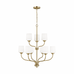 Sea Gull Windom 9-LT Chandelier - Satin Brass - 3102809-848