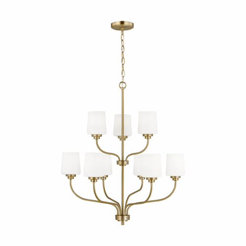 Sea Gull Windom 9-LT Chandelier - Satin Brass - 3102809-848