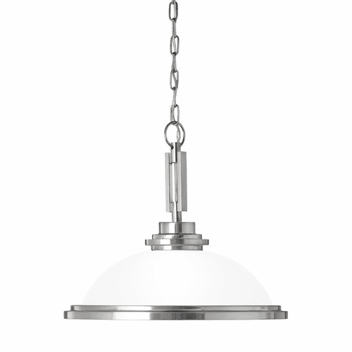 Sea Gull Winnetka 1-LT Pendant - Brushed Nickel - 65660-962