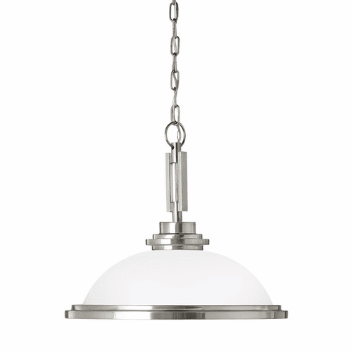 Sea Gull Winnetka 1-LT Pendant - Brushed Nickel - 65660EN3-962