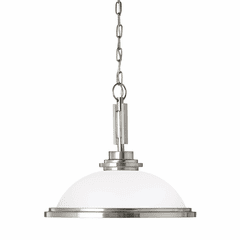 Sea Gull Winnetka 1-LT Pendant - Brushed Nickel - 65660EN3-962