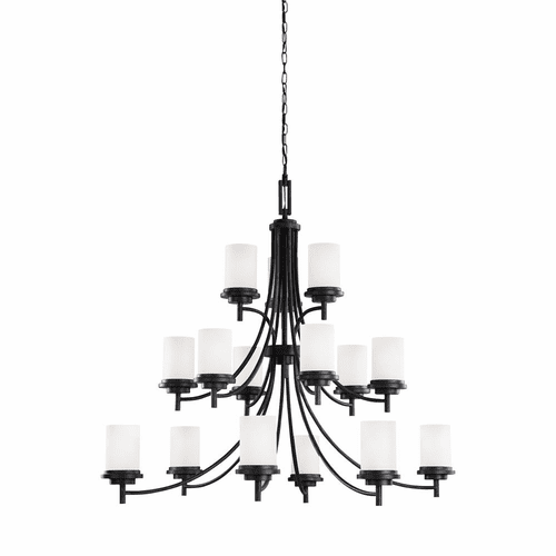 Sea Gull Winnetka 15-LT Chandelier - Blacksmith - 31663EN3-839