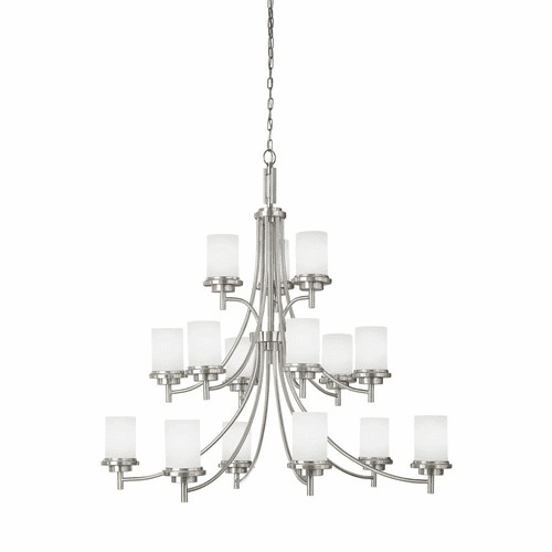 Sea Gull Winnetka 15-LT Chandelier - Brushed Nickel - 31663-962