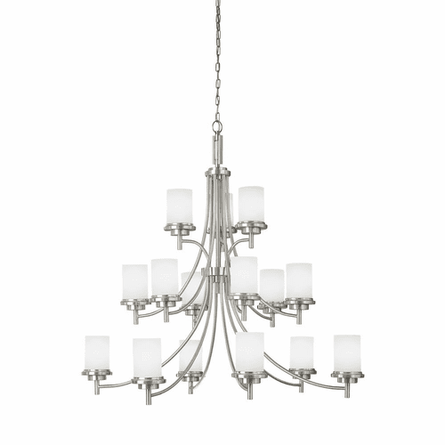 Sea Gull Winnetka 15-LT Chandelier - Brushed Nickel - 31663EN3-962