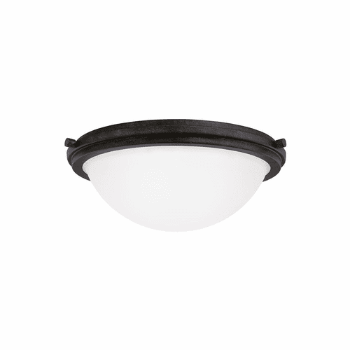 Sea Gull Winnetka 2-LT Ceiling Flush Mount - Blacksmith - 75661EN3-839