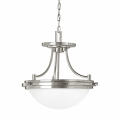 Sea Gull Winnetka 2-LT Semi-Flush Convertible Pendant - Nickel - 77660EN3-962