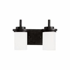 Sea Gull Winnetka 2-LT Wall/Bath Light - Blacksmith - 44661-839