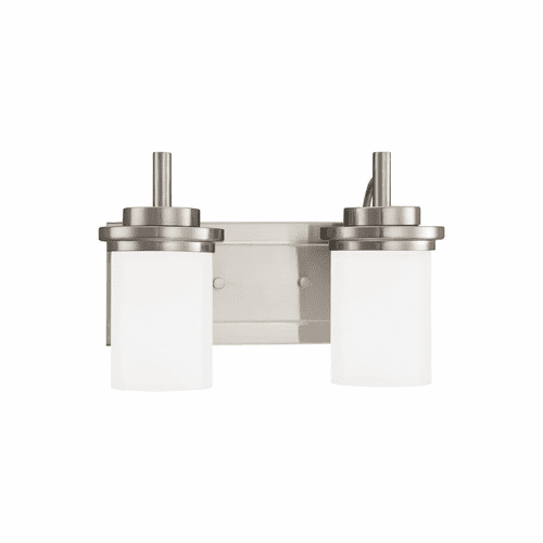 Sea Gull Winnetka 2-LT Wall/Bath Light - Brushed Nickel - 44661-962