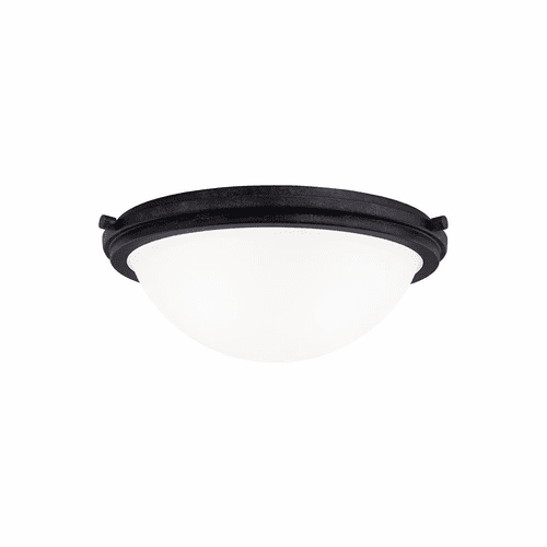 Sea Gull Winnetka 3-LT Ceiling Flush Mount - Blacksmith - 75662-839