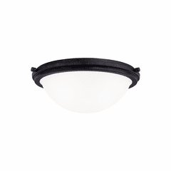 Sea Gull Winnetka 3-LT Ceiling Flush Mount - Blacksmith - 75662-839