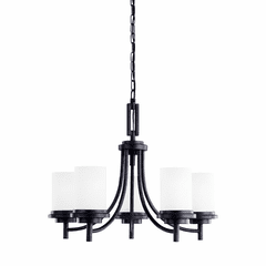 Sea Gull Winnetka 5-LT Chandelier - Blacksmith - 31661-839
