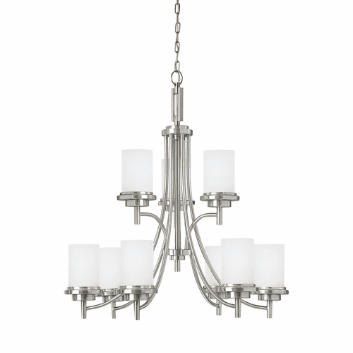Sea Gull Winnetka 9-LT Chandelier - Brushed Nickel - 31662EN3-962