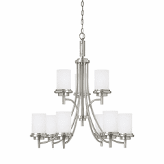 Sea Gull Winnetka 9-LT Chandelier - Brushed Nickel - 31662EN3-962