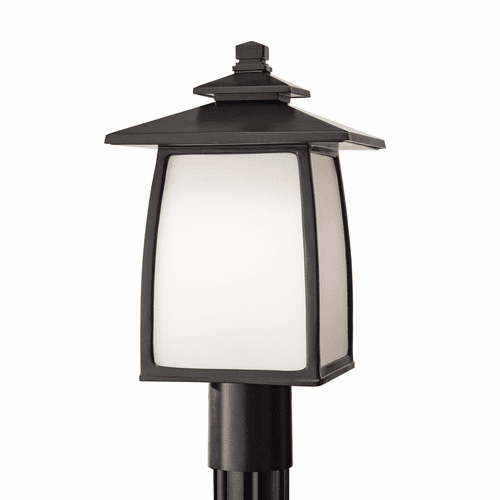 Sea Gull Wright House 1-LT Outdoor Post Lantern - Oil Rubbed Bronze - OL8508ORB