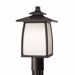 Sea Gull Wright House 1-LT Outdoor Post Lantern - Oil Rubbed Bronze - OL8508ORB