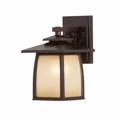 Sea Gull Wright House Small 1-LT Outdoor Wall Lantern - Sorrel Brown - OL8500SBR