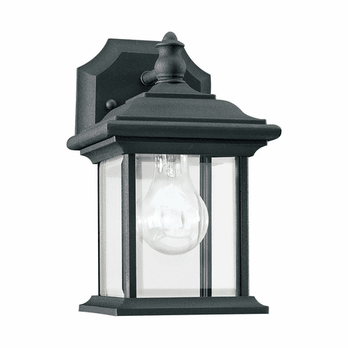 Sea Gull Wynfield 1-LT Outdoor Wall Lantern - Black - 85200-12