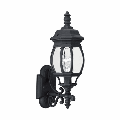 Sea Gull Wynfield 1-LT Outdoor Wall Lantern - Black - 88200-12