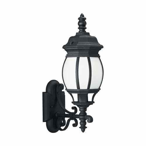 Sea Gull Wynfield 1-LT Outdoor Wall Lantern - Black - 89102-12