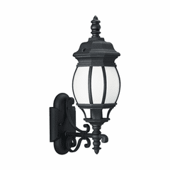 Sea Gull Wynfield 1-LT Outdoor Wall Lantern - Black - 89102-12