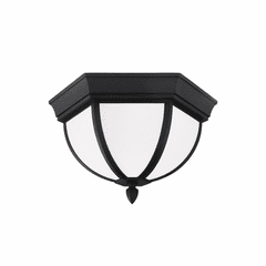 Sea Gull Wynfield 2-LT Outdoor Ceiling Flush Mount - Black - 79136-12 Sea Gull Wynfield 2-LT Outdoor Ceiling Flush Mount - Black - 79136-12