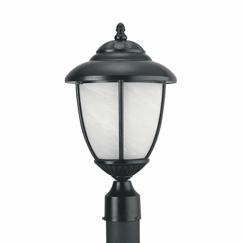 Sea Gull Yorktown 1-LT Outdoor Post Lantern - Black - 82048PEN3-12