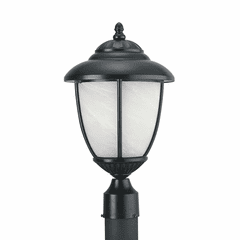Sea Gull Yorktown 1-LT Outdoor Post Lantern - Black - 82048PEN3-12 Sea Gull Yorktown 1-LT Outdoor Post Lantern - Black - 82048PEN3-12