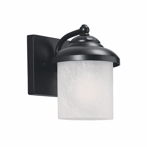 Sea Gull Yorktown Small 1-LT Outdoor Wall Lantern - Black - 84048PEN3-12