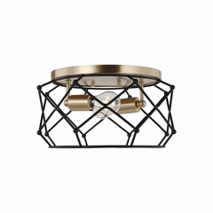 Sea Gull Zarra 2-LT Flush Mount - Satin Brass - 7534102-848