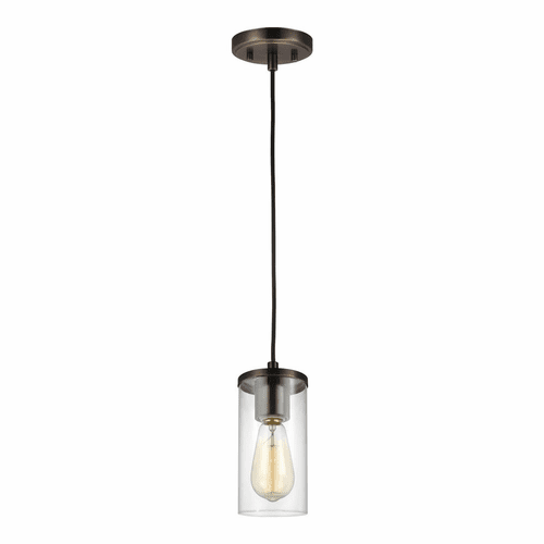 Sea Gull Zire 1-LT Mini-Pendant - Brushed Oil Rubbed Bronze - 6190301-778