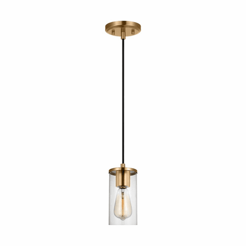 Sea Gull Zire 1-LT Mini-Pendant - Satin Brass - 6190301-848