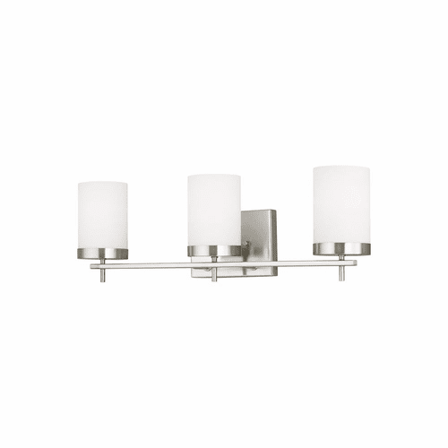 Sea Gull Zire 3-LT Bath Light - Brushed Nickel - 4490303-962
