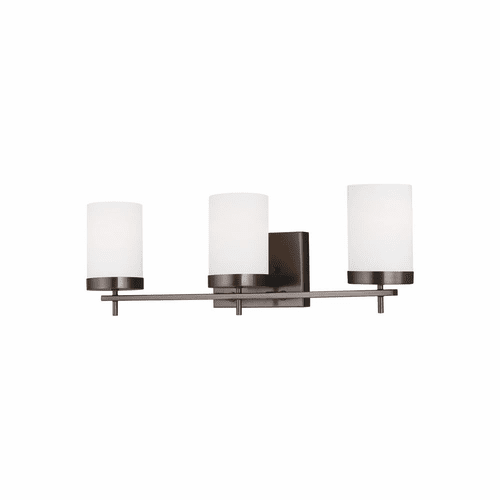 Sea Gull Zire 3-LT Bath Light - Brushed Oil Rubbed Bronze - 4490303-778