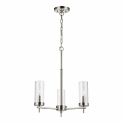 Sea Gull Zire 3-LT Chandelier - Brushed Nickel - 3190303-962 Sea Gull Zire 3-LT Chandelier - Brushed Nickel - 3190303-962