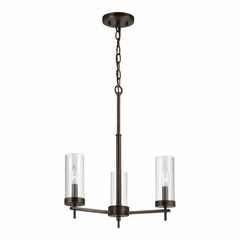 Sea Gull Zire 3-LT Chandelier - Brushed Oil Rubbed Bronze - 3190303-778 Sea Gull Zire 3-LT Chandelier - Brushed Oil Rubbed Bronze - 3190303-778