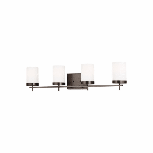 Sea Gull Zire 4-LT Bath Light - Brushed Oil Rubbed Bronze - 4490304-778