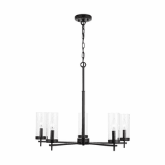 Sea Gull Zire 5-LT Chandelier - Midnight Black - 3190305-112 Sea Gull Zire 5-LT Chandelier - Midnight Black - 3190305-112